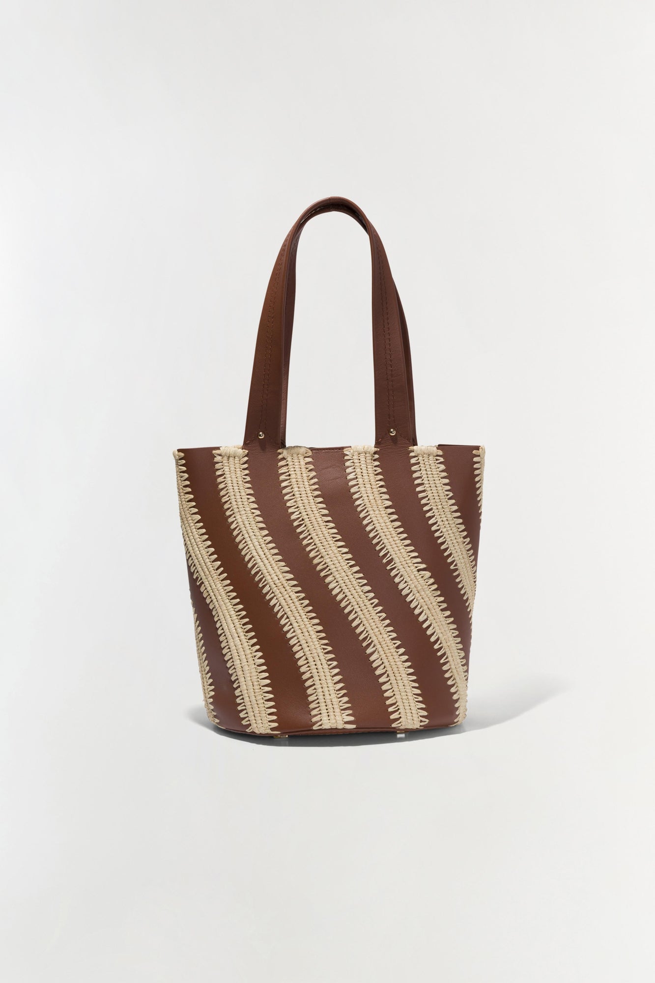 Womens | Talia Contrast Bucket Bag | Sable