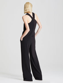 Wrap Neck Jumpsuit - Halston