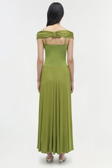 Womens | Amarantha Jersey Midi Dress | Kiwi