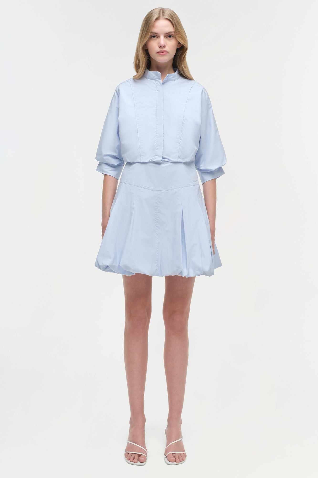Womens | Effie Cotton Mini Dress | French Blue