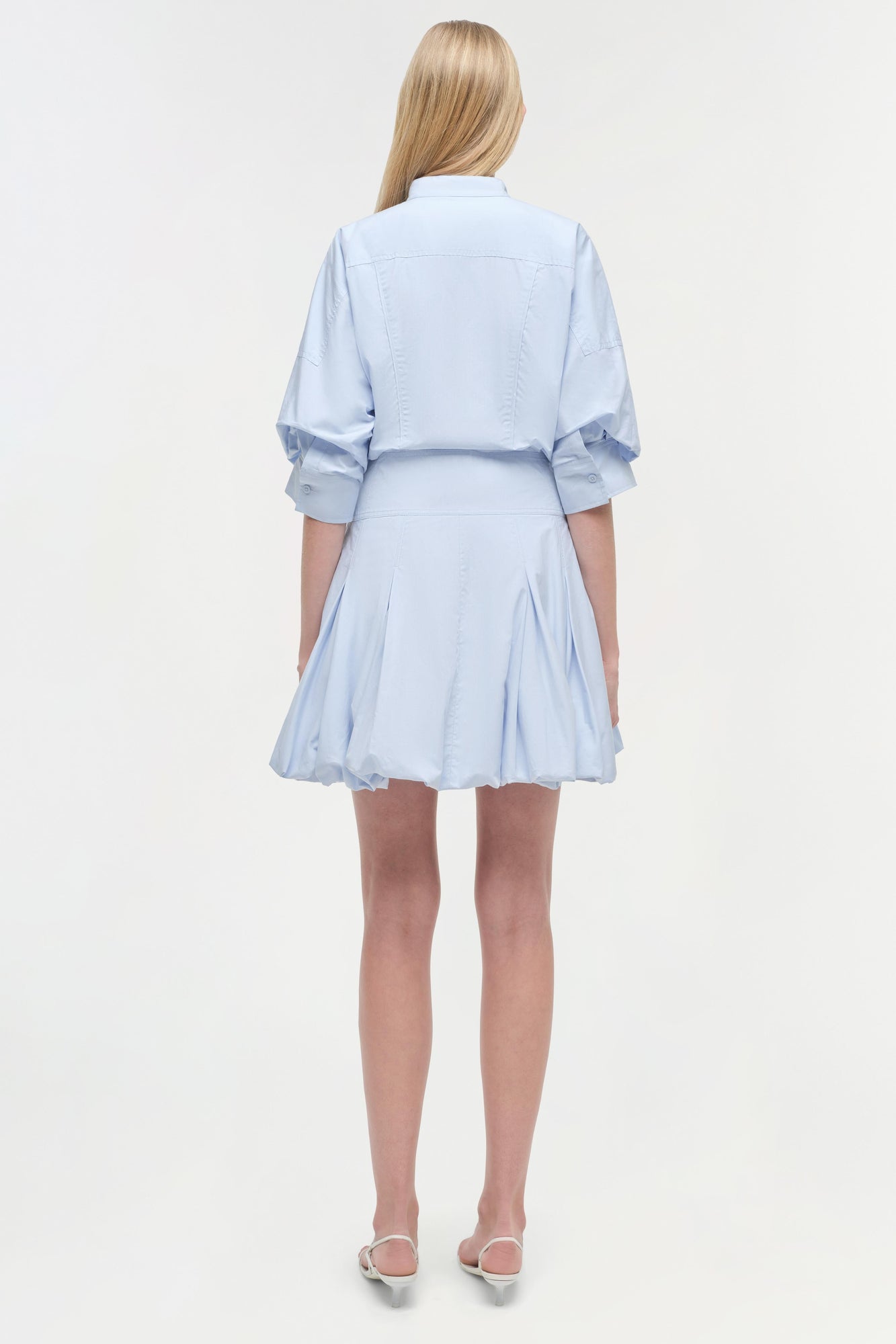 Womens | Effie Cotton Mini Dress | French Blue