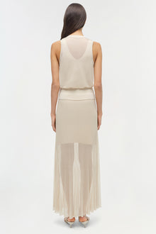 Womens | Gennie Knit Midi Skirt | Sand