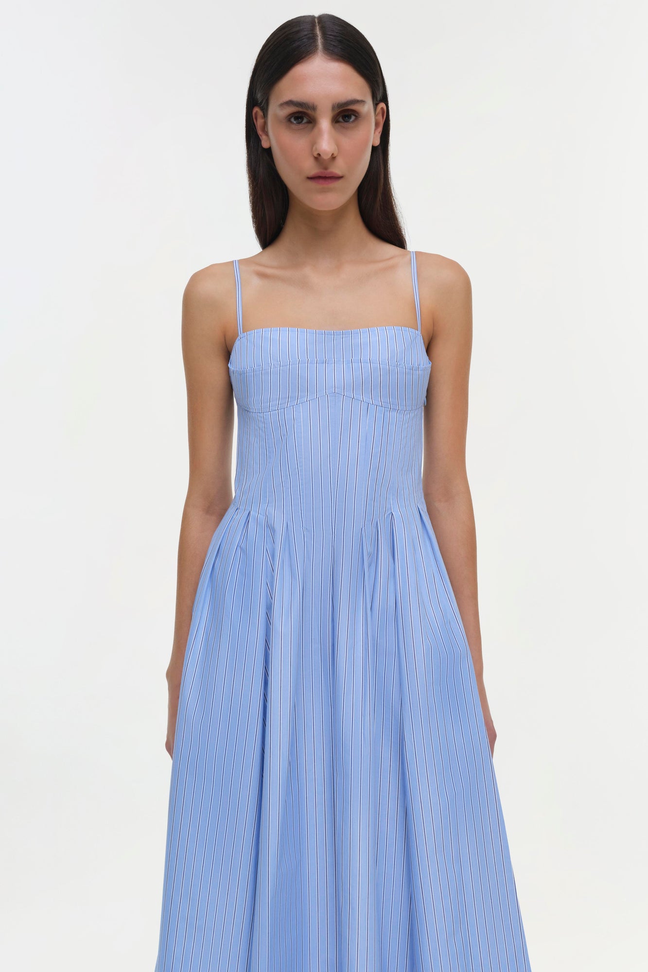 Womens | Kittiya Dress | Harbor Blue Stripe
