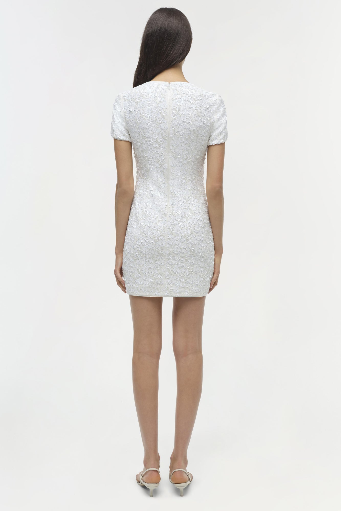 Womens | Clove Embellished Mini Dress | Ivory