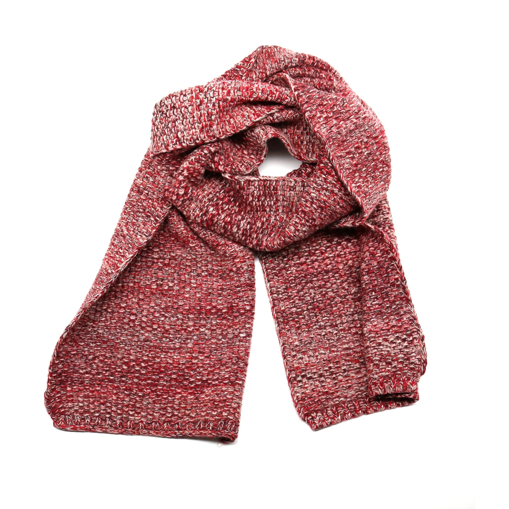 Cashmere Tweeded Scarf With Lurex | Bloodstone