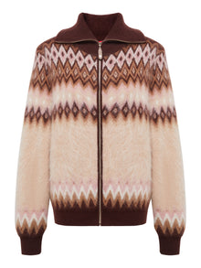 Printed Sweater | Brown