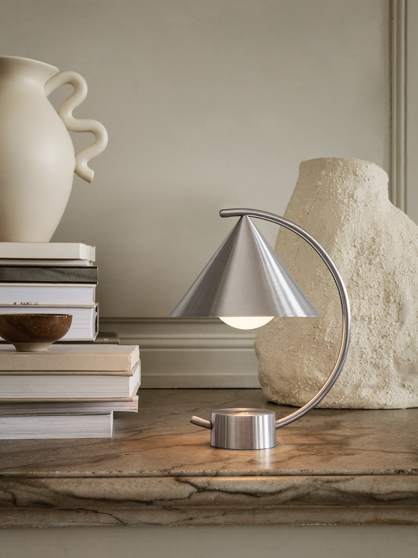 Meridian Lamp | UL | Brushed Steel