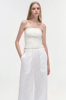Womens | Nicole Strapless Compact Knit Top | Ivory
