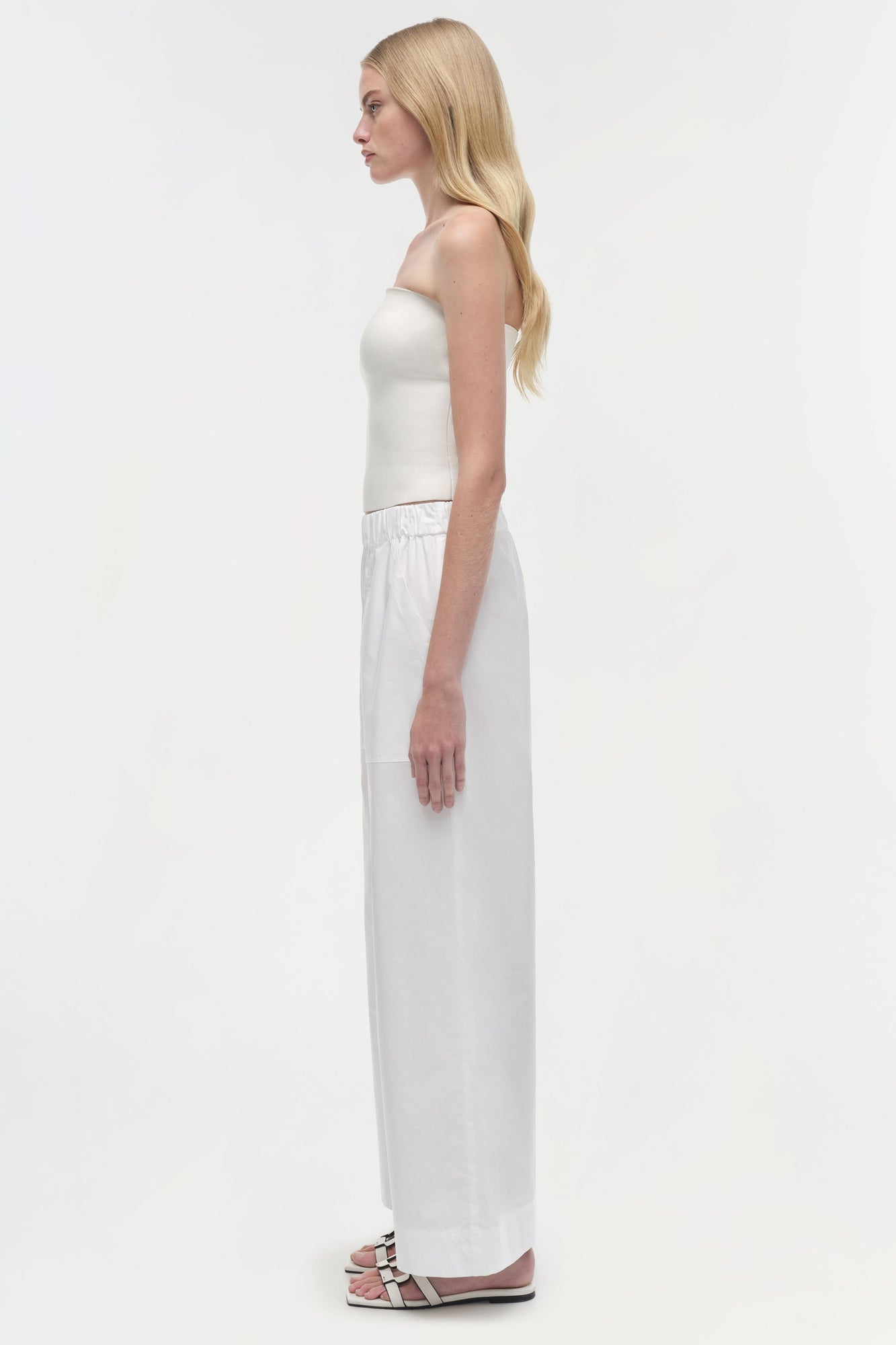 Womens | Nicole Strapless Compact Knit Top | Ivory