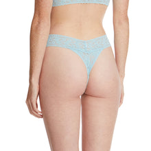 Signature Lace Original Rise Thong | Rain Cloud Blue