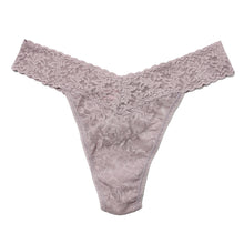 Signature Lace Original Rise Thong | Steel