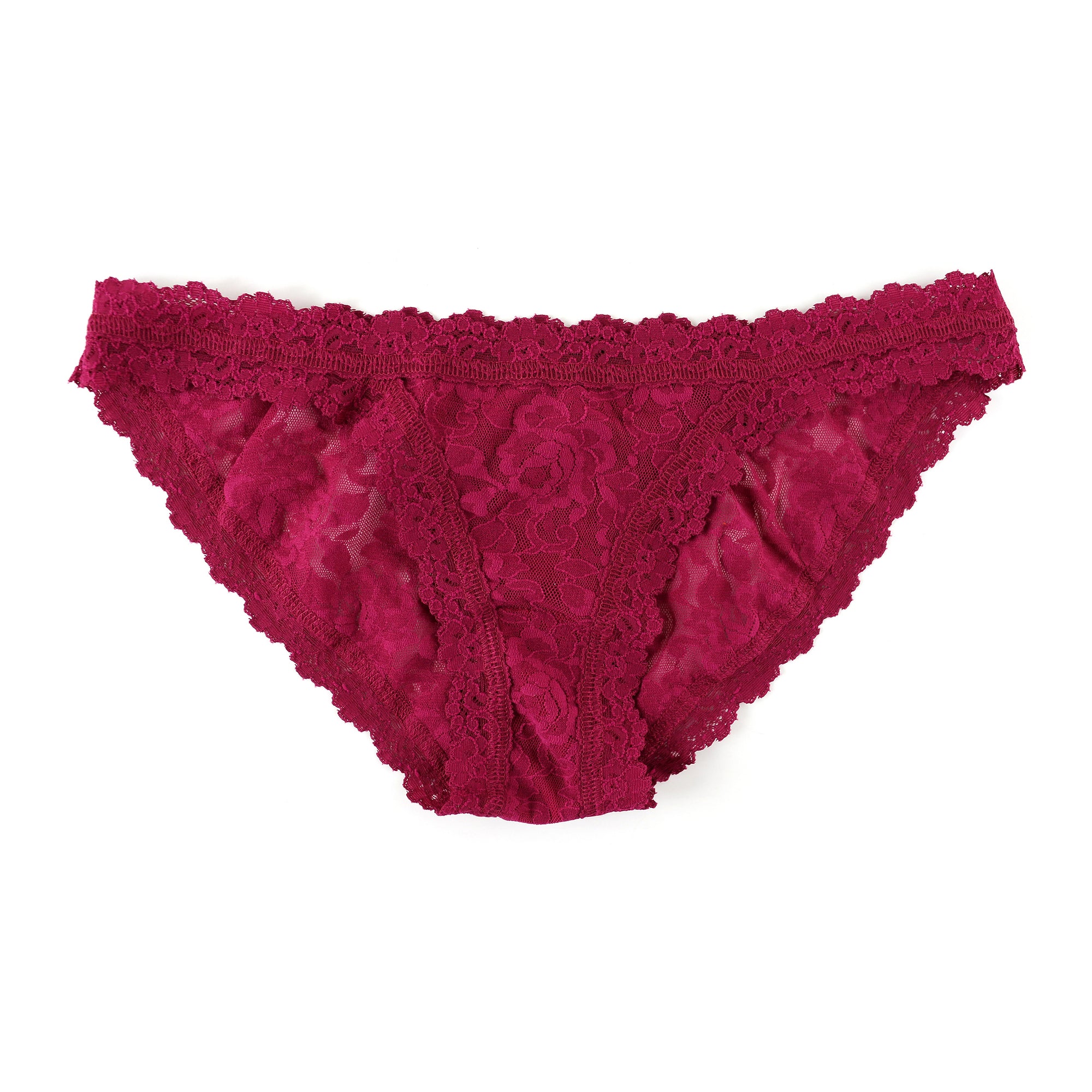 Signature Lace Brazilian Bikini | Dark Pomegranate Red