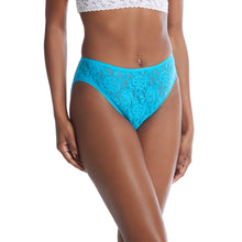 Signature Lace High Cut Brief | Kingfisher Blue