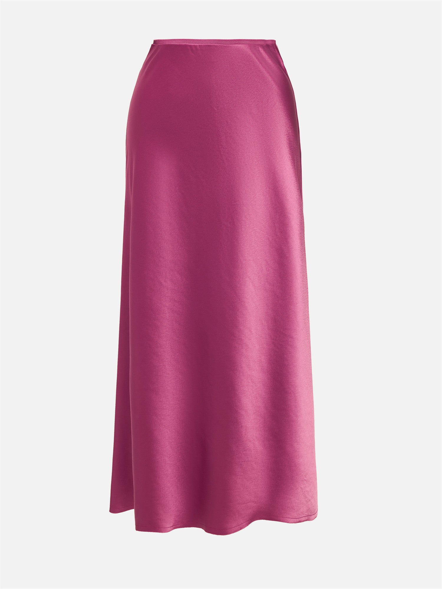 Iridescent Bias-Cut Acetate Skirt | Purple
