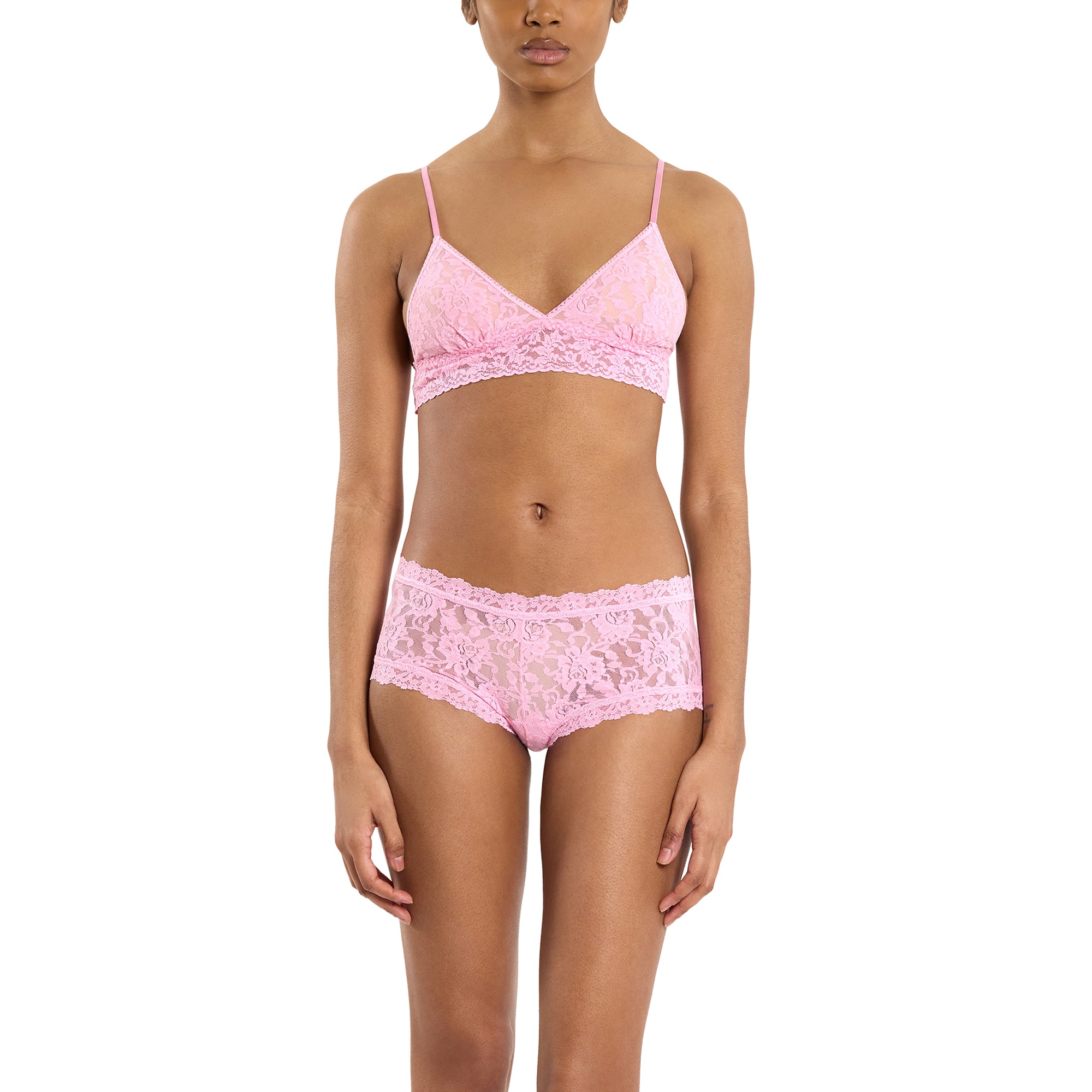 Signature Lace Padded Bralette | Strawberry Lemonade (Pink)