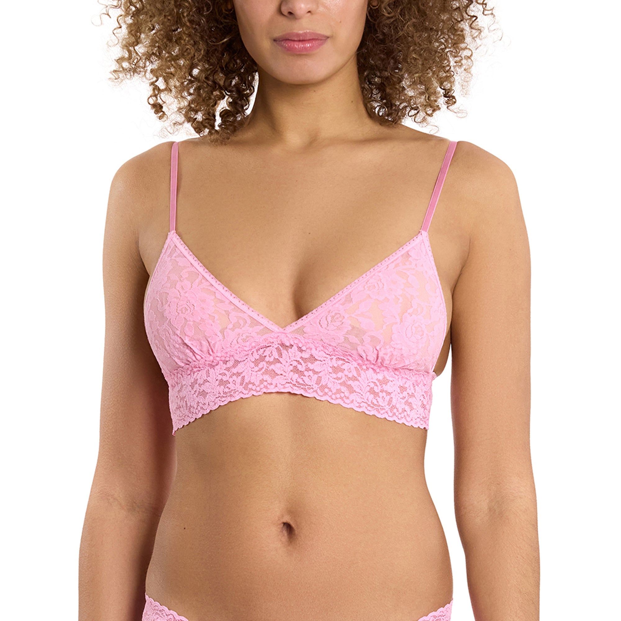 Signature Lace Padded Bralette | Strawberry Lemonade (Pink)