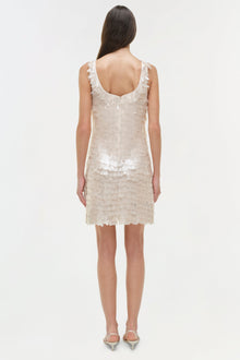 Womens | Onyx Sequin Mini Dress | Sand