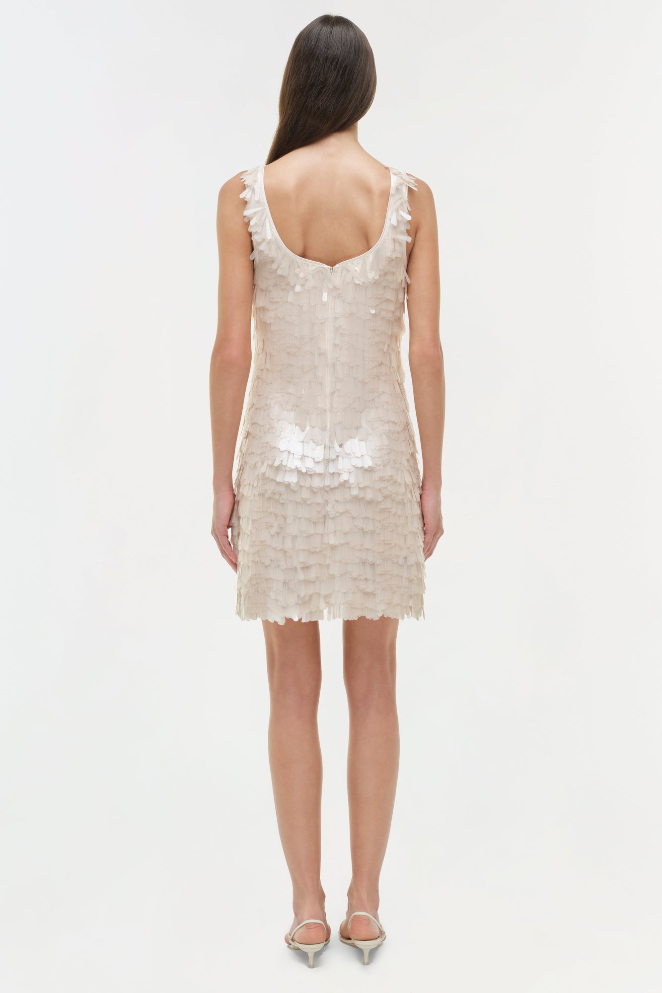 Womens | Onyx Sequin Mini Dress | Sand