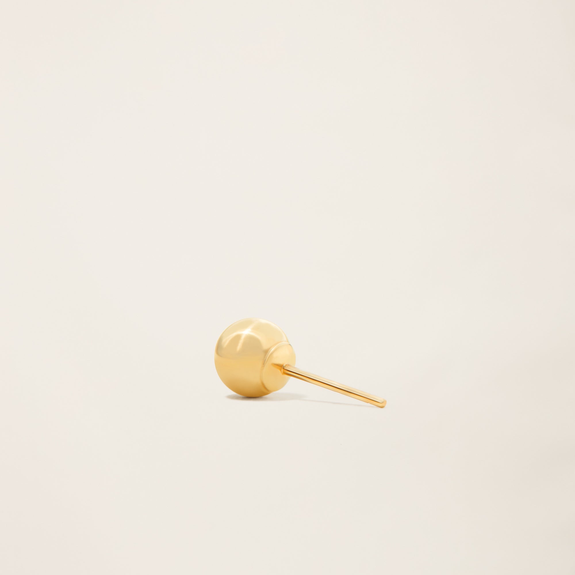 Womens | Sphere Studs | 14K Solid Yellow Gold