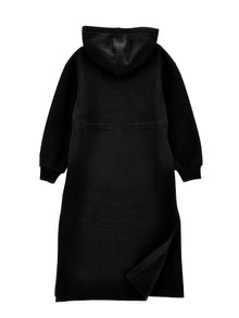Girls | Fleece Dress With Slit | Black