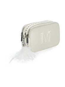 Girls | Iconic Logo And Feathers Bag | Cream