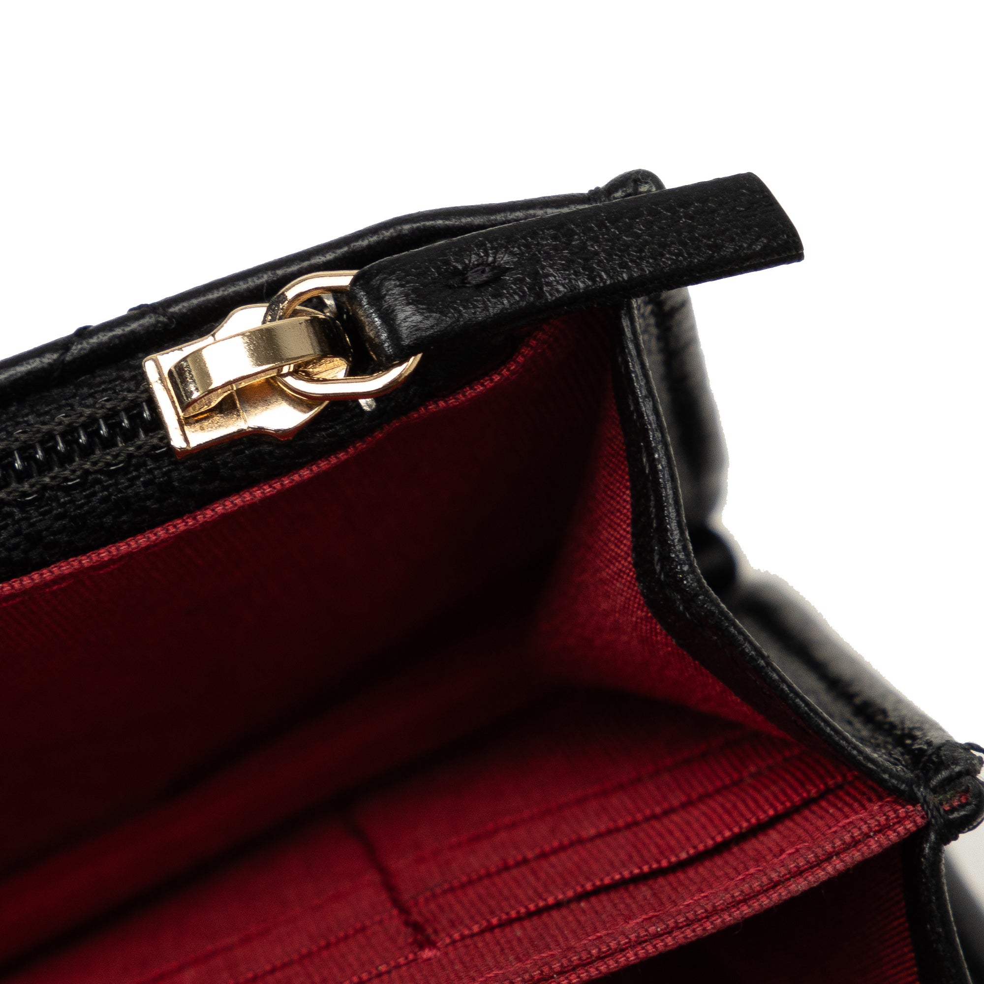 Chanel | Pre-Owned Lambskin Romance Wallet On Chain | Black