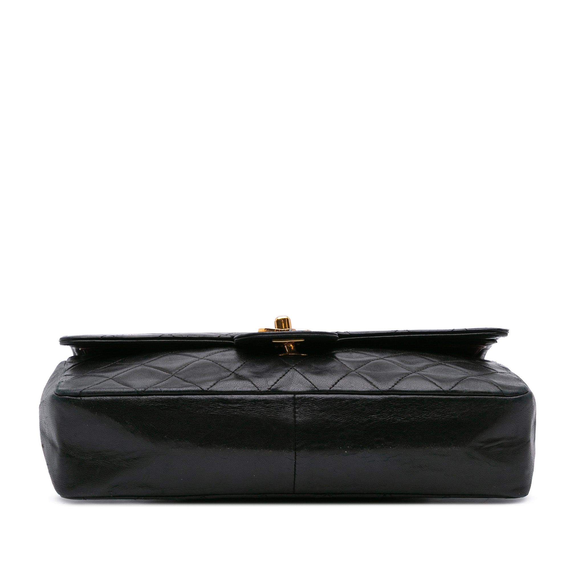 Chanel | Pre-Owned Medium Quilted Lambskin Double Flap | Black