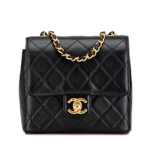 Chanel | Pre-Owned Mini Square Classic Goatskin Single Flap | Black