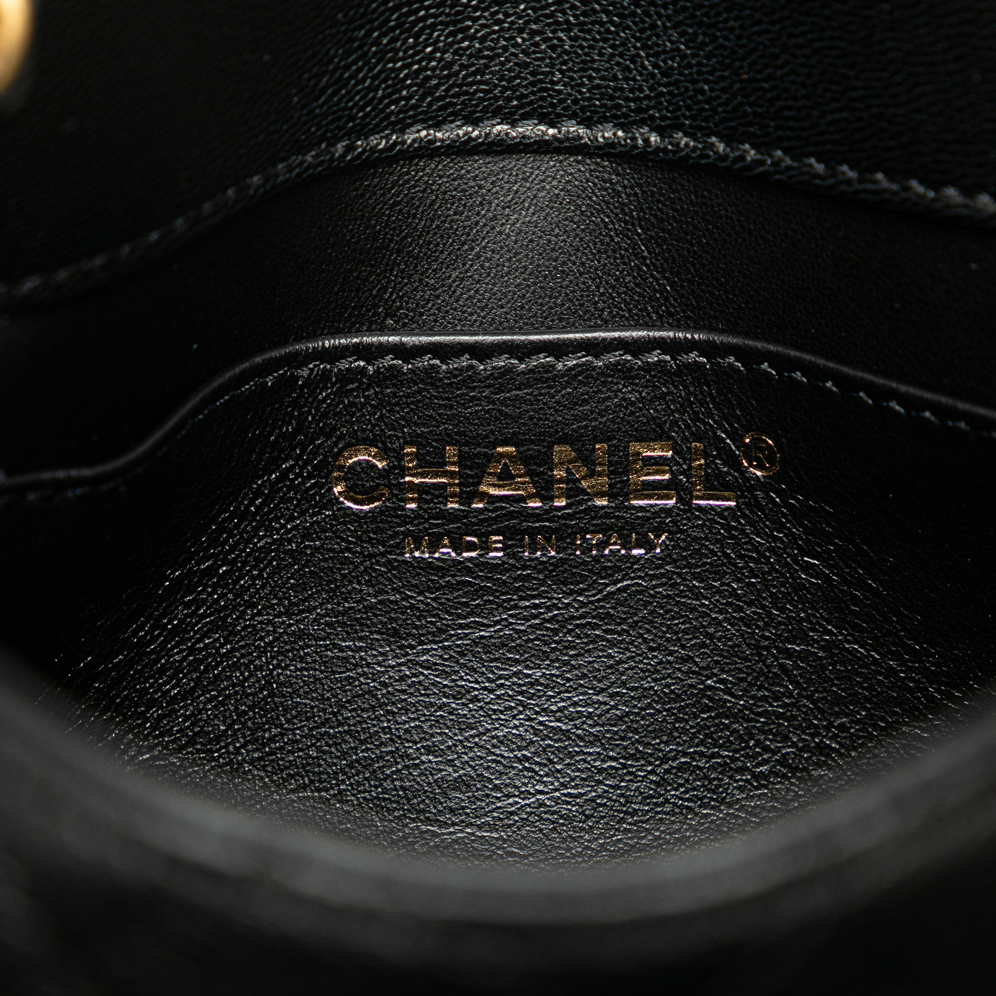 Chanel | Pre-Owned Mini Square Classic Goatskin Single Flap | Black