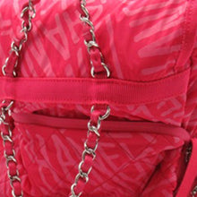 Chanel | Pre-Owned Printed Nylon Coco Neige Convertible Backpack | Pink