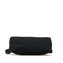 Fendi | Pre-Owned Zucchino Canvas Shoulder Bag | Black