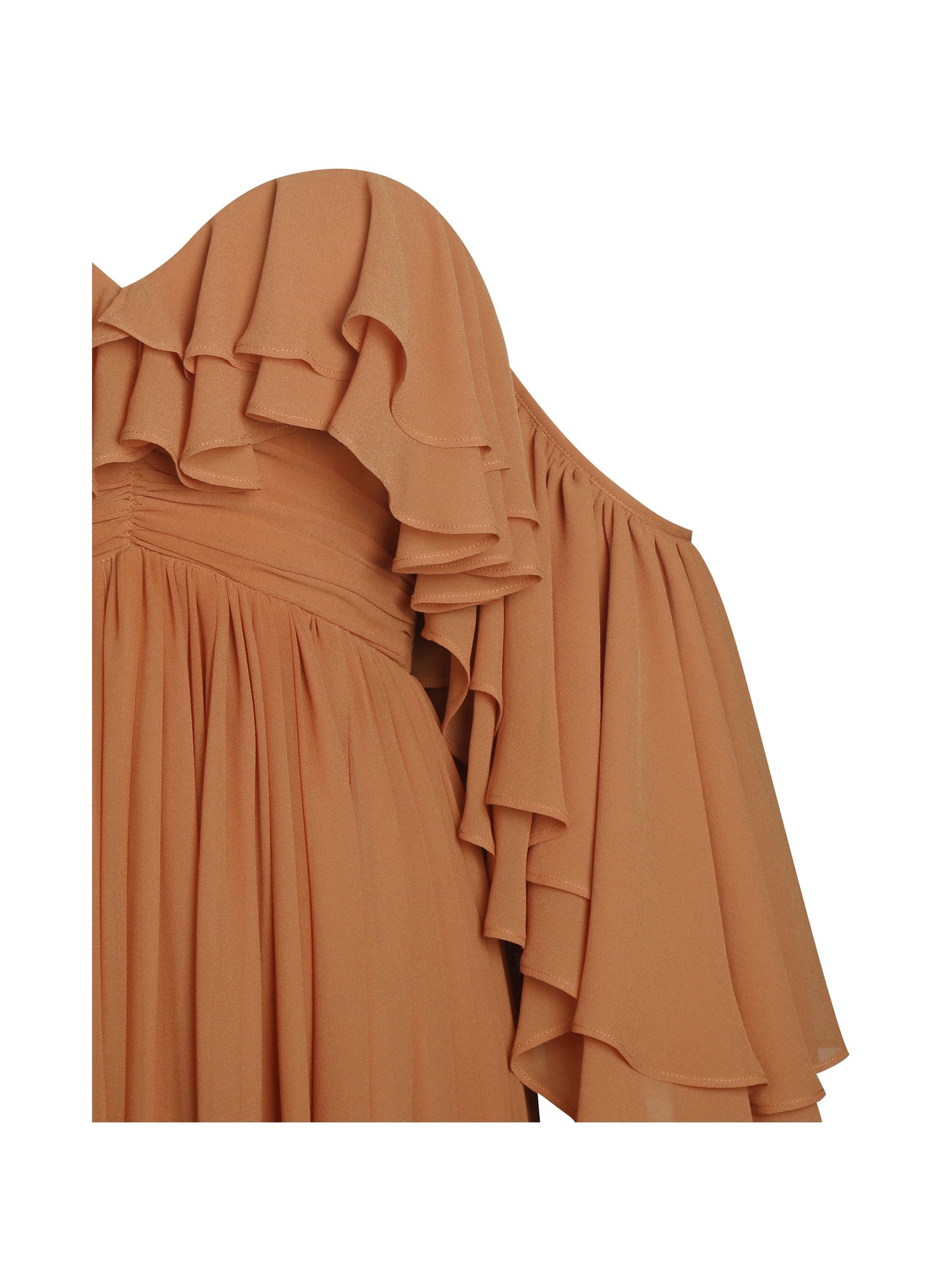 Kaela Off Shoulder Chiffon Maxi Dress | Brickwork