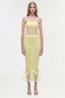 Womens | Kelso Knit Midi Skirt | Buttercream