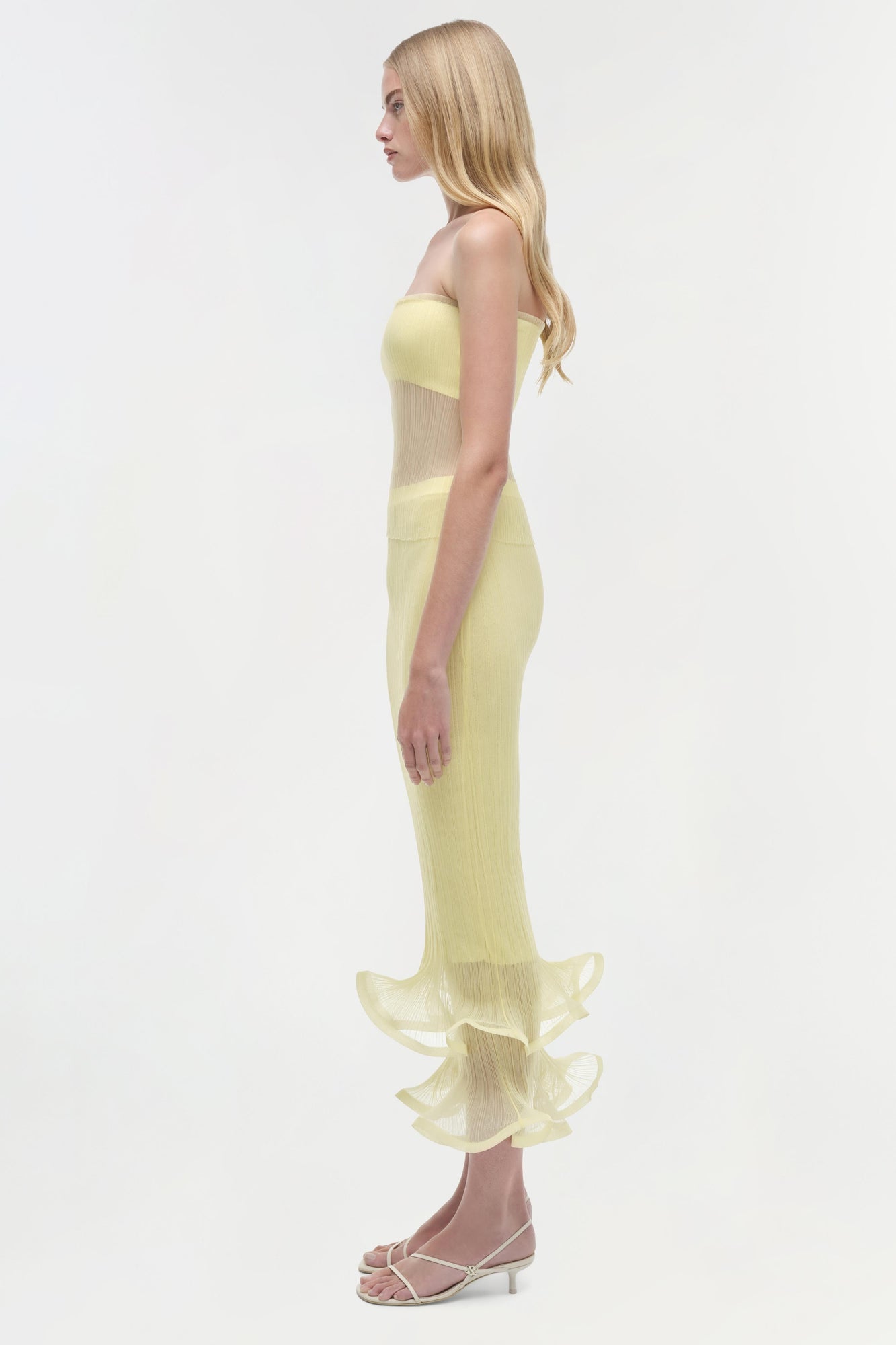 Womens | Kelso Knit Midi Skirt | Buttercream