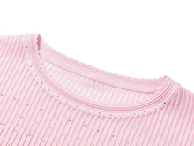 Heavy Knit Top | Pink