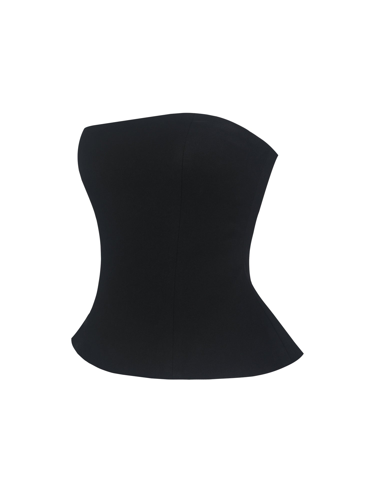 Quinette Peplum Top with Beaded Asymmetrical Cape | Black