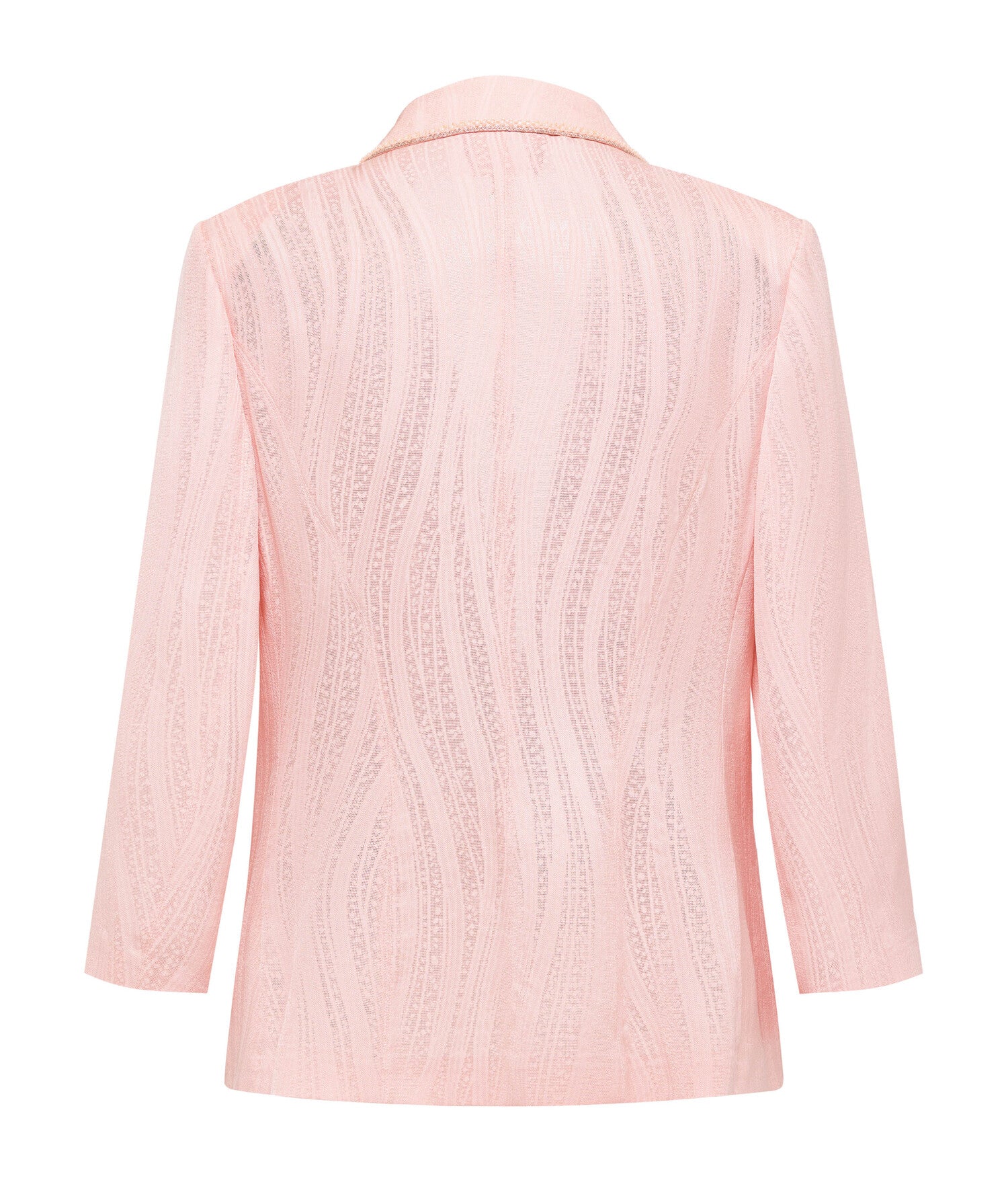 Silk Floral Jacquard Suit Jacket | Pink
