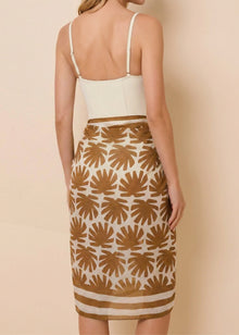Womens | Elena Silk Blend Pareo | Chestnut/Brule