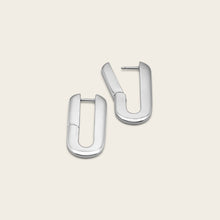 Womens | Paperclip Hoops | Sterling Silver