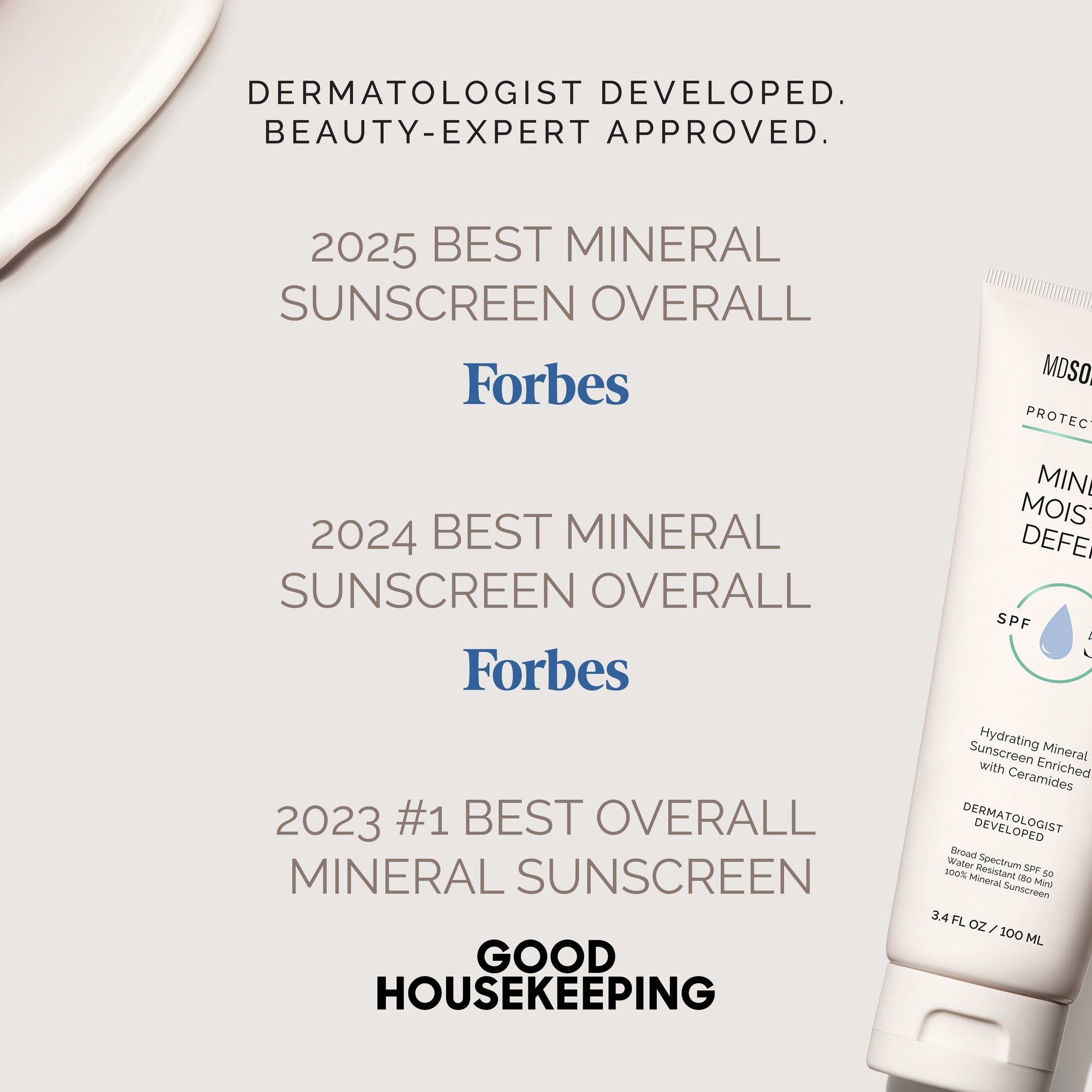 Tube of MDSolarSciences Mineral Moisture Defense sunscreen