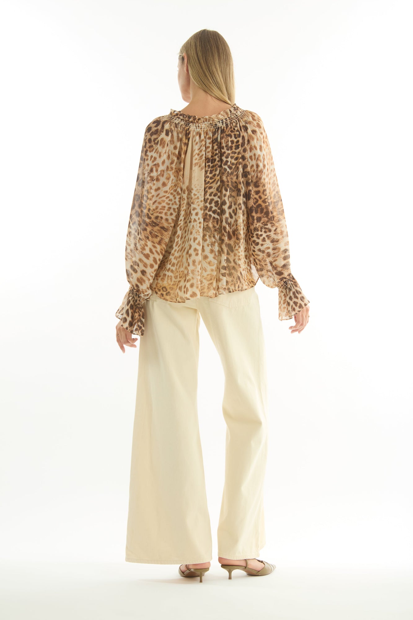 Cambria Blouse | Brown Leopard
