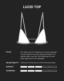 Lucid Bikini Top | Skinny Dip Brown