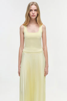 Womens | Melanie Pleated Midi Skirt | Sunglow