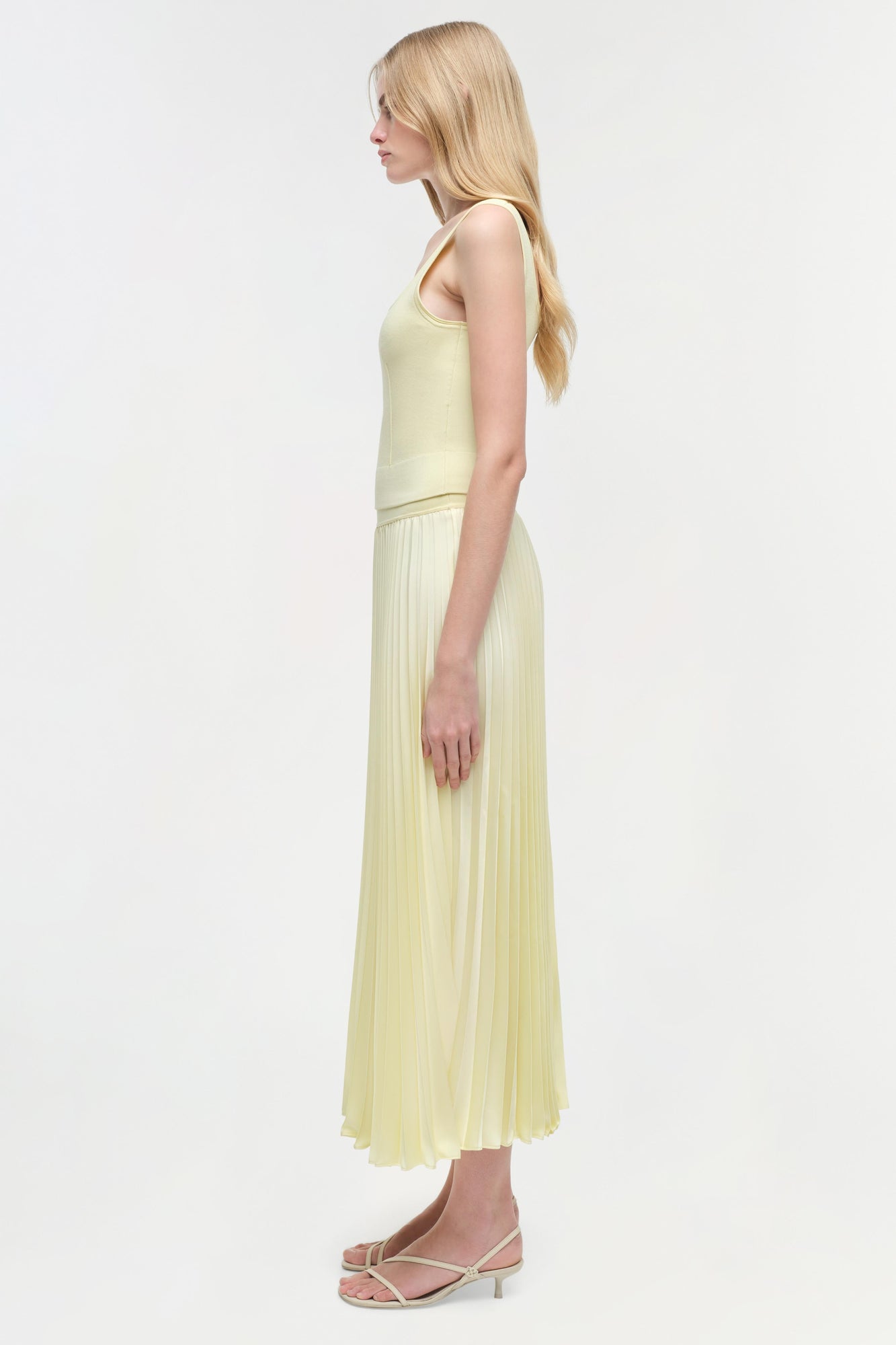 Womens | Ramaina Compact Knit Tank | Sunglow