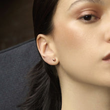 Womens | Sphere Studs | 14K Solid Rose Gold