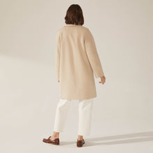 Womens | Risa Cashmere-Wool Button Down Coat | Beige