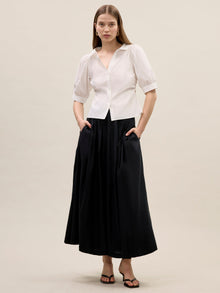 Isla Poplin Shirt | Milk