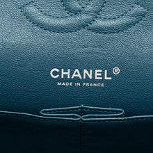 Chanel | Pre-Owned Medium Classic Caviar Double Flap - I | Blue/Peacock