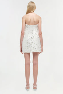 Womens | Yasmin Embellished Strapless Mini Dress | Ivory