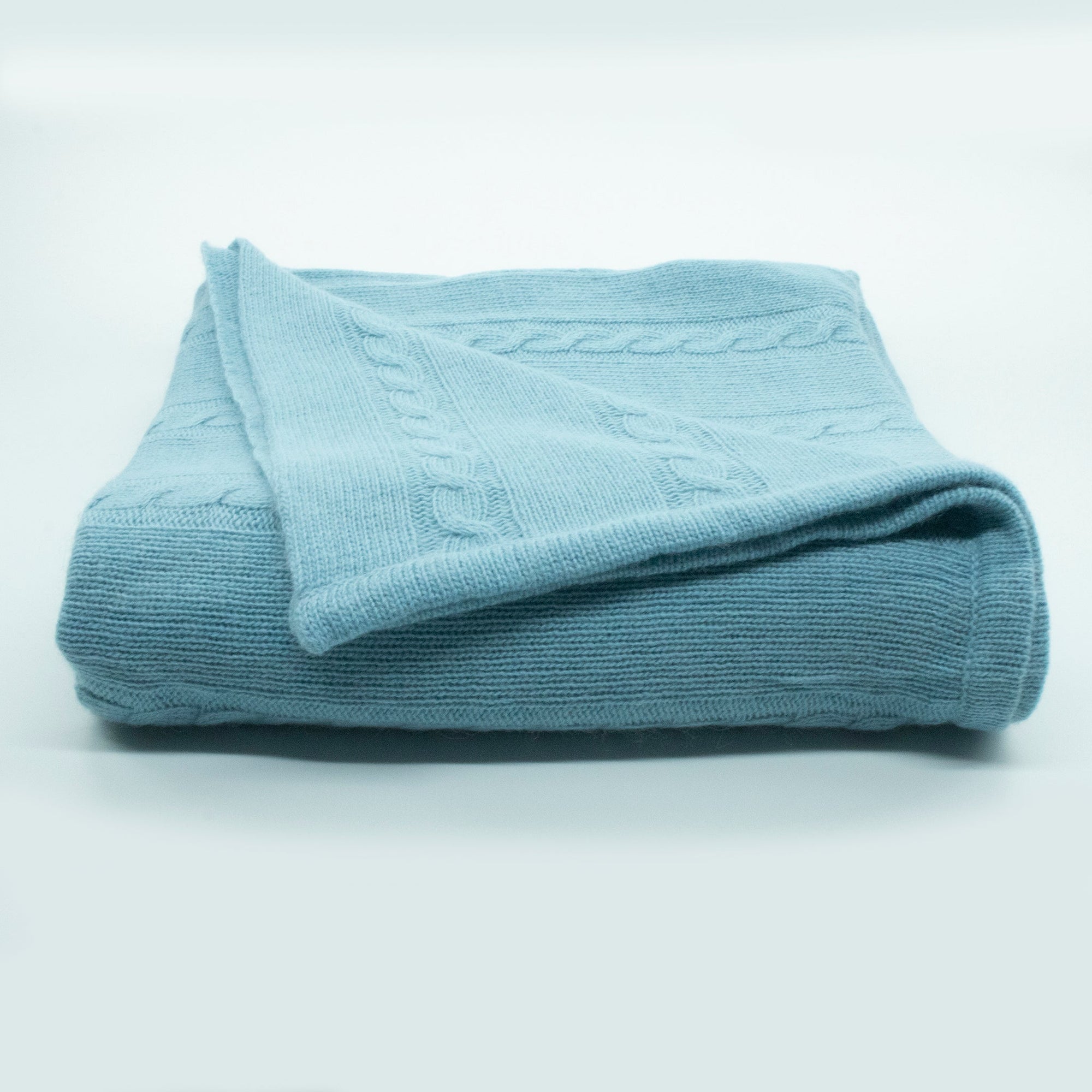 Throw In Cables Design | Sky Blue